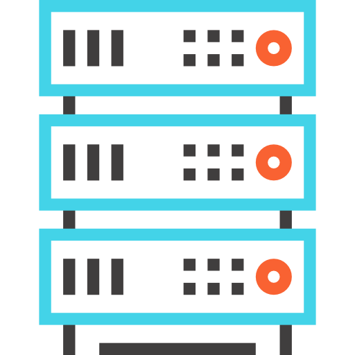 servidores de alojamiento icono gratis