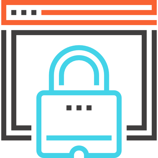 seguridad web icono gratis