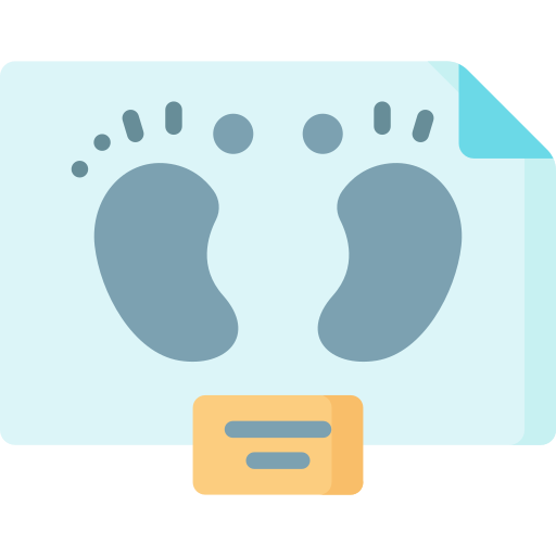 huella icono gratis
