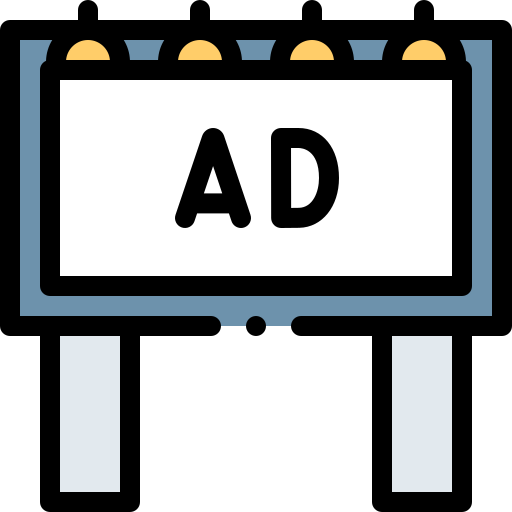Panneau d'affichage - Icônes commercialisation gratuites