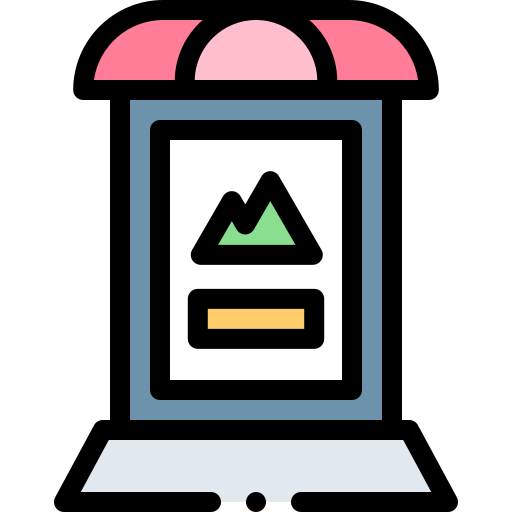 Outdoor advertising free icon Outdoor advertising free icon