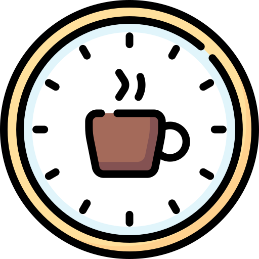 Hora de café icono gratis