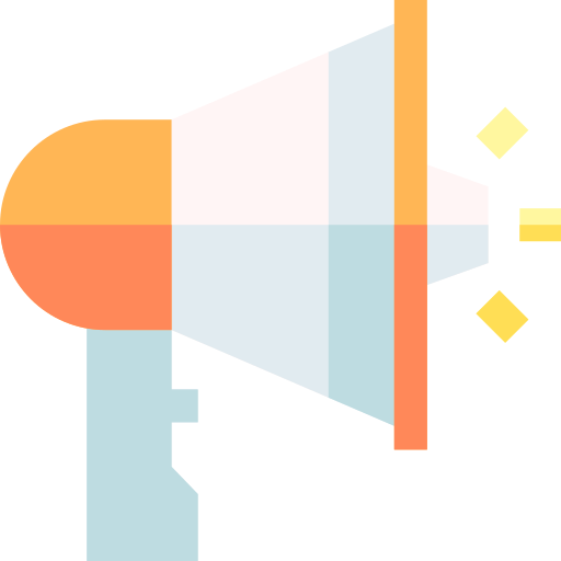 Megaphone Basic Straight Flat icon