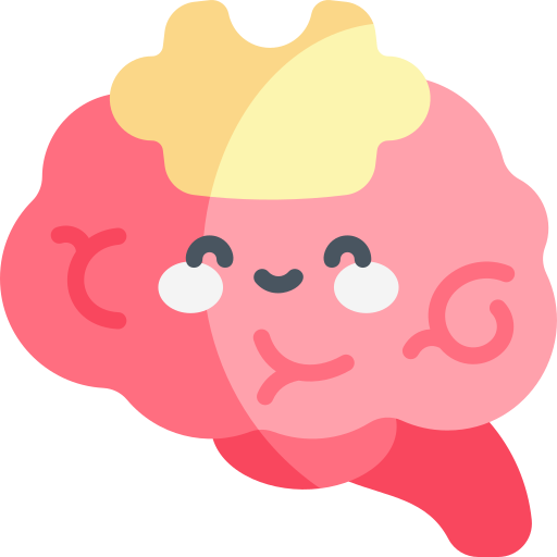 Brain Kawaii Flat icon