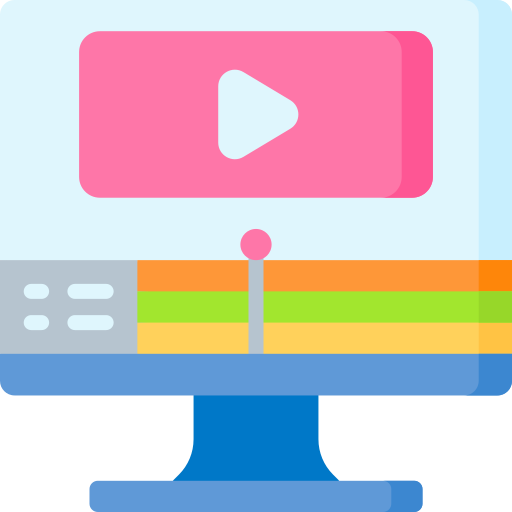 edición de video icono gratis