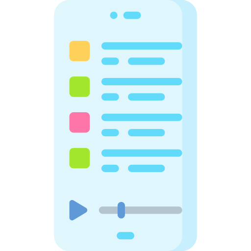 lista de reproducción icono gratis