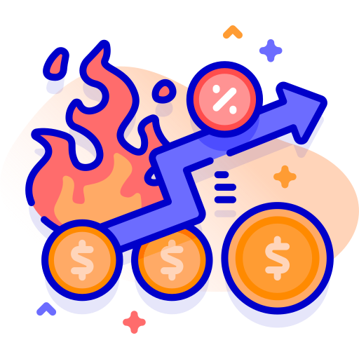 inflación icono gratis