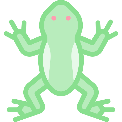 Frog Detailed color Lineal color icon