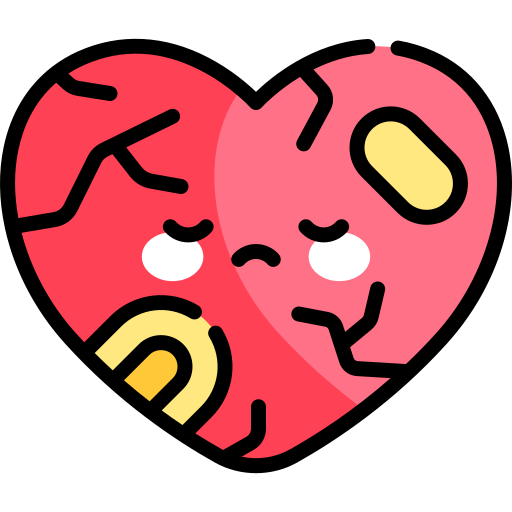 Broken heart free icon Broken heart free icon