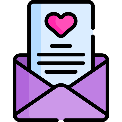 carta de amor grátis ícone