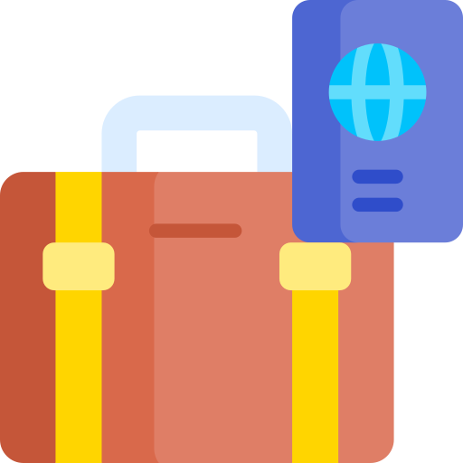Travelling free icon