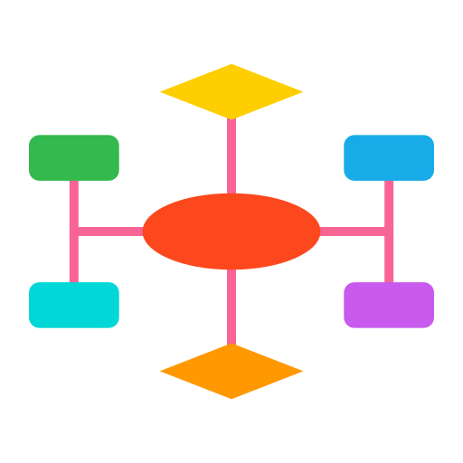 Flowchart Generic color fill icon