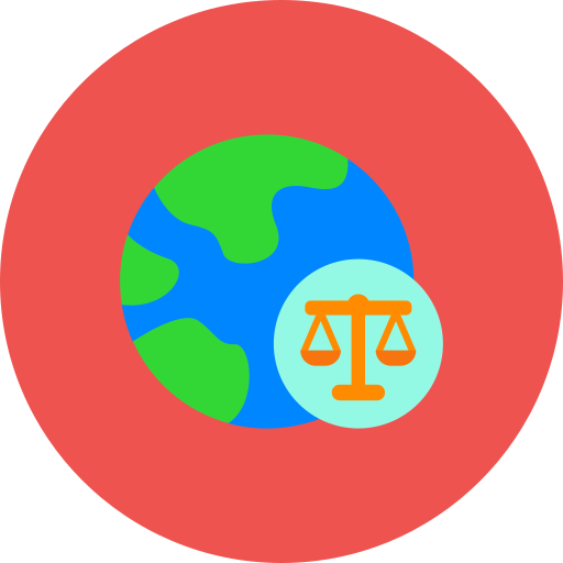 leyes globales icono gratis