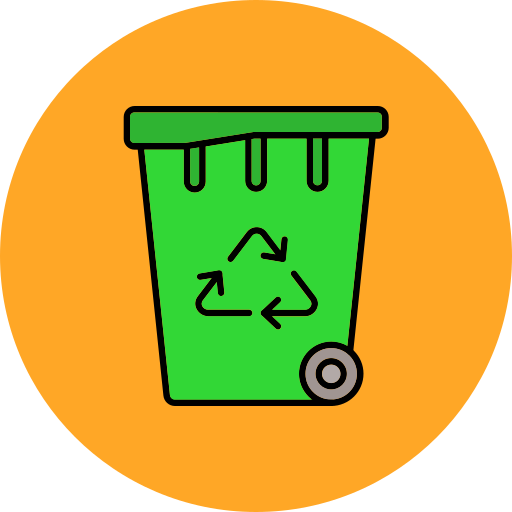 tacho de reciclaje icono gratis