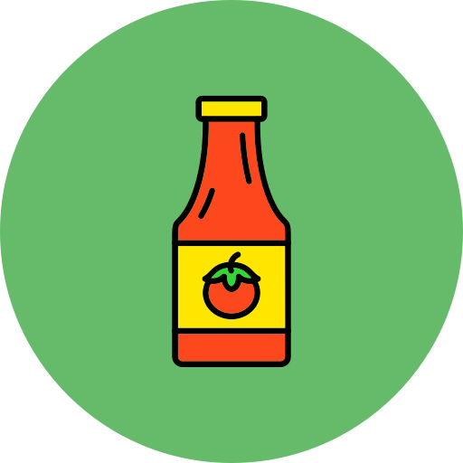 botella de salsa de tomate icono gratis