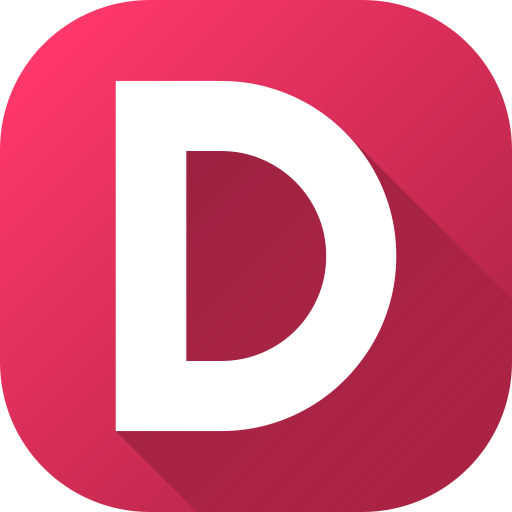 Letter D Generic gradient fill icon