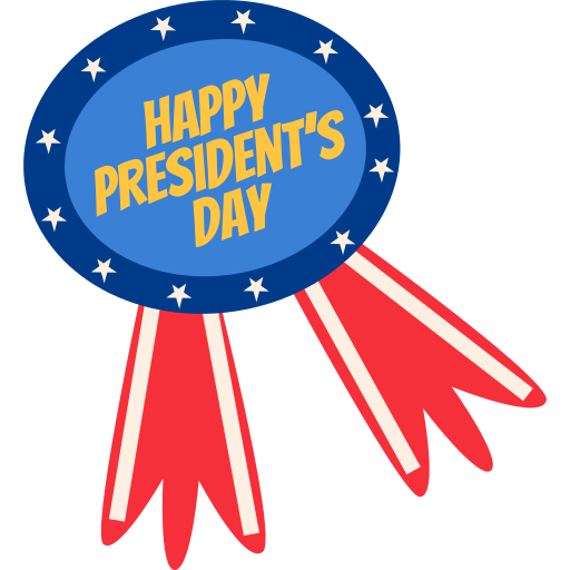 Presidents day free sticker Presidents day free sticker