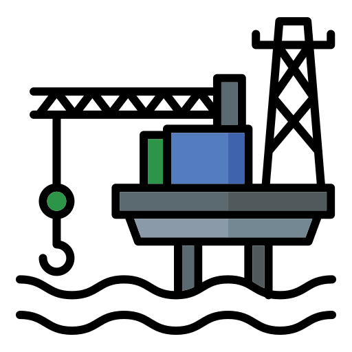 plataforma petrolera icono gratis