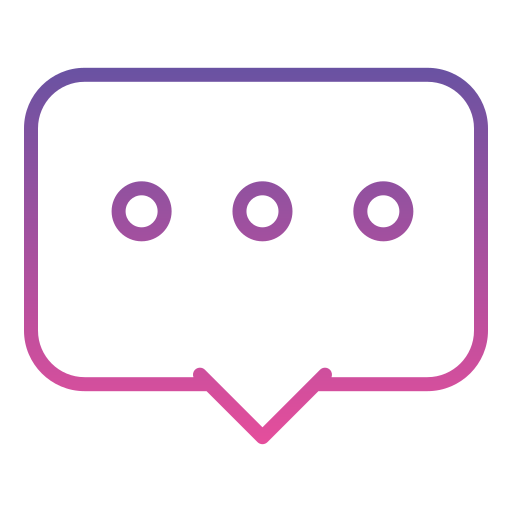 Chat Generic gradient outline icon