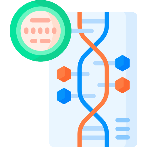genético icono gratis