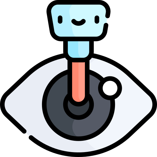 Eye Kawaii Lineal color icon