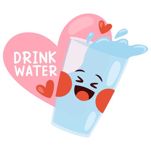 beber agua gratis sticker