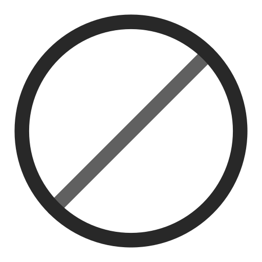 Forbidden Generic Outline Color icon