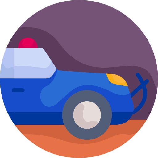 coche de policía icono gratis