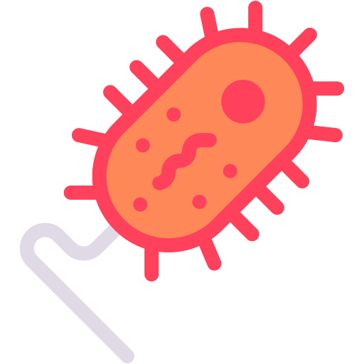 Bacteria Generic Color Fill Icon