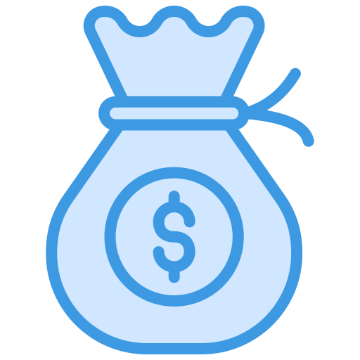 sac d'argent Icône gratuit