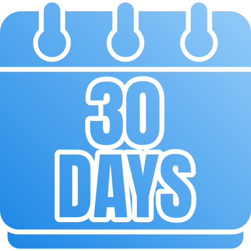 30 days Generic gradient fill icon