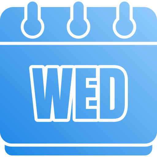 Wednesday Generic gradient fill icon