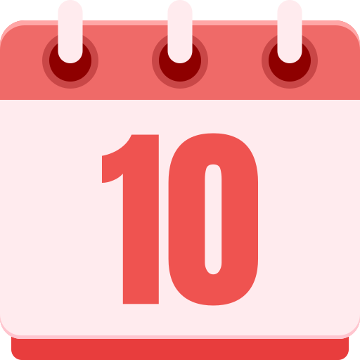 numero 10 icono gratis