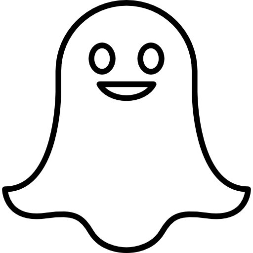 friendly ghost outline