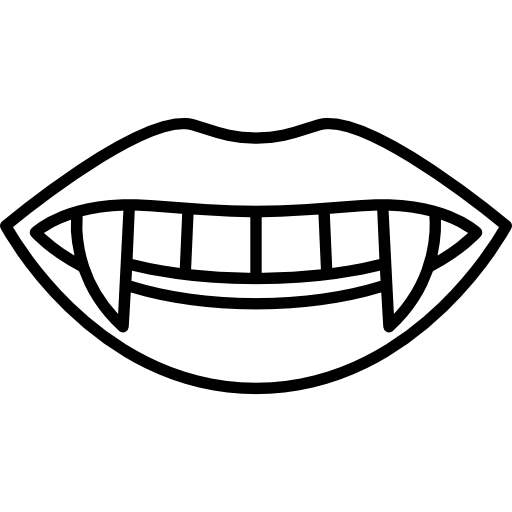 Dentes de vampiro - ícones de grátis