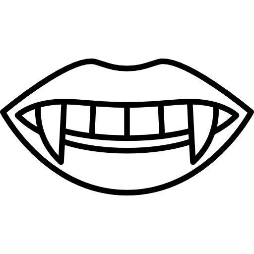 Vampiro dentes png