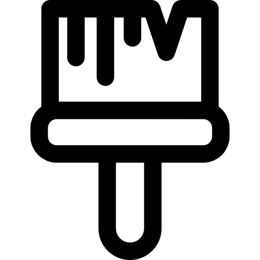 cepillo de pintura icono gratis