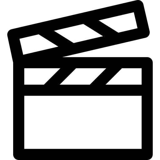 Clapperboard - Free cinema icons