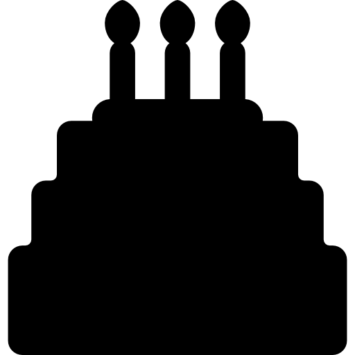 pastel de cumpleaños icono gratis