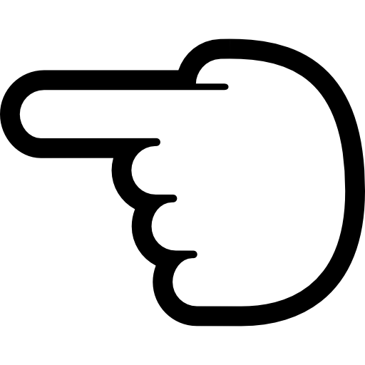 Point to Left - Free gestures icons