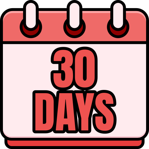 30 days - Free time and date icons