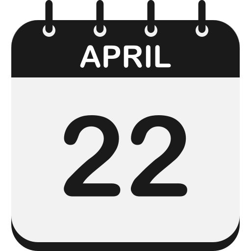 22 avril Icône gratuit 22 avril Icône gratuit