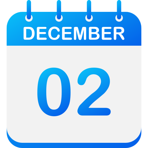 2 de diciembre icono gratis