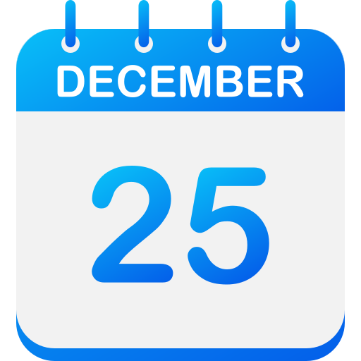 25 de diciembre icono gratis