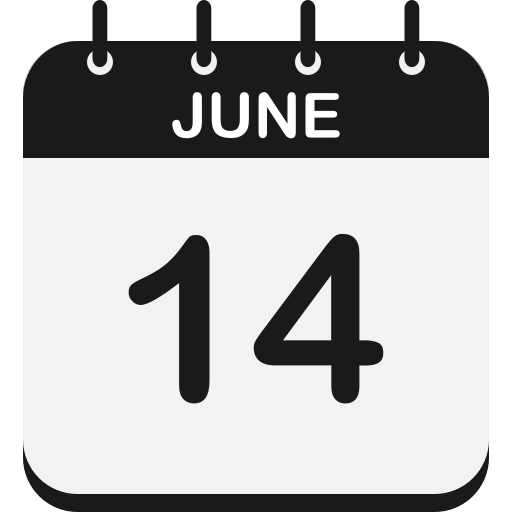 14 de junio icono gratis