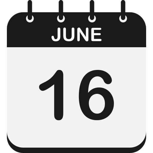 dieciséis icono gratis