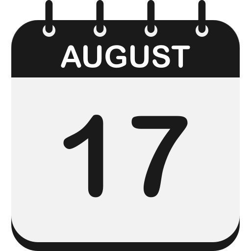 August 17 free icon August 17 free icon