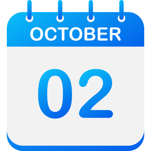 2 de octubre icono gratis