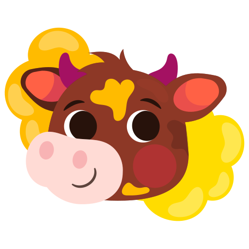 Cow free sticker Cow free sticker