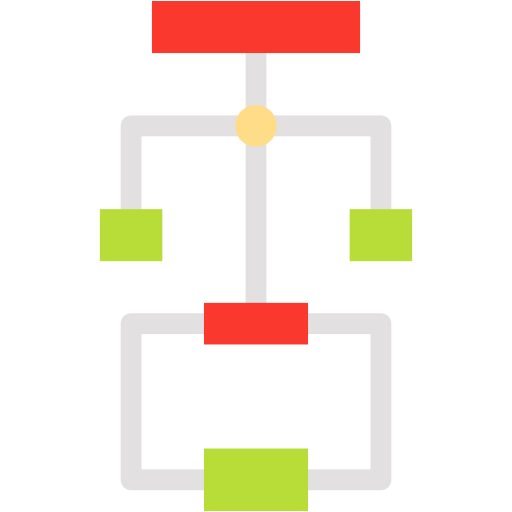 diagrama de flujo icono gratis